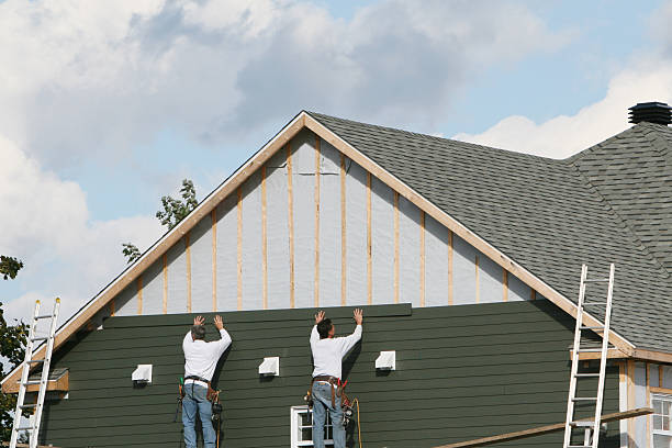 Professional Emergency Siding Repair technician working in Luthersburg, PA